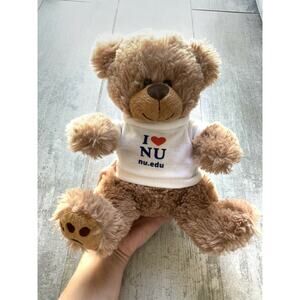 NU.EDU National University New Teddy Bear Plush Toy Removable Shirt Super Soft